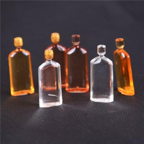 2020 New 1/12 1/6 Scale Dollhouse Miniature 6 Bottle of Wine Bottle 20mm*7mm High Quality