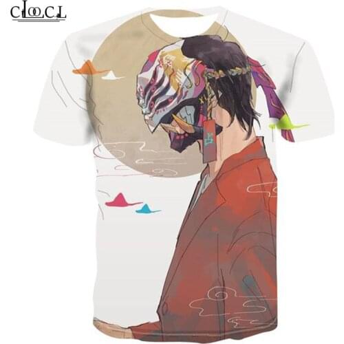 CLOOCL New Japanese Samurai 3D Printed T-shirt Mens Womens Fashion O-Neck Short-sleeved Tee Tops Drop Shipping