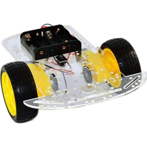 New Motor Smart Robot Car Chassis Electronic Manufacture DIY Kit Speed Encoder Battery Box 2WD For Arduino RC Toy Starter Suit