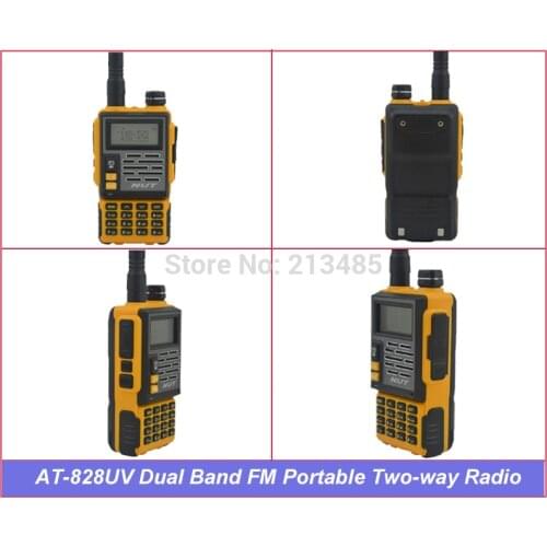 NUT AT-828UV 400-480MHz & 136-174MHz Dual Band 6W 128CH Portable Two-way Radio