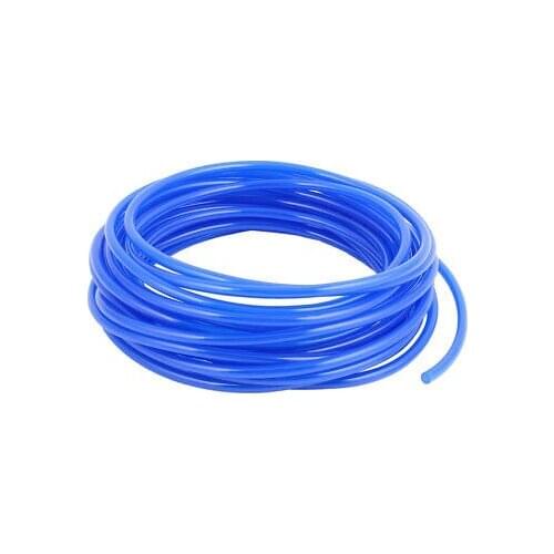 6mmx4mm Dia 10M Length Fuel Gas Air Polyurethane PU Tubing Hose Pipe Blue