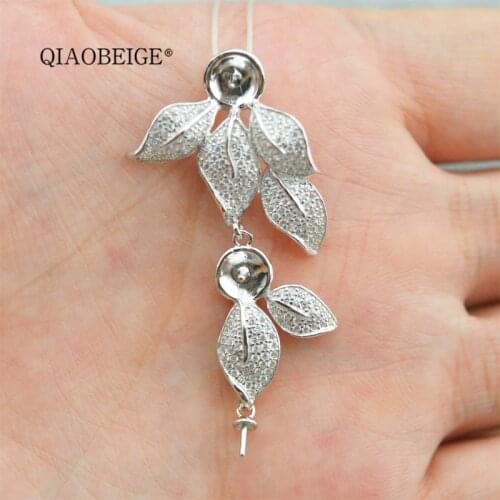 QIAOBEIGE Silver Pendants