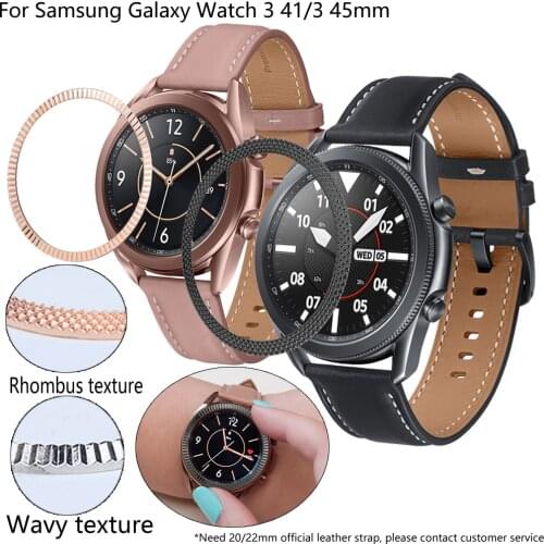 Screen border Bezel For Samsung Galaxy Watch 3 41 45mm Frame Case Cover Protection Metal Ring Bumper Anti-collision Speed test