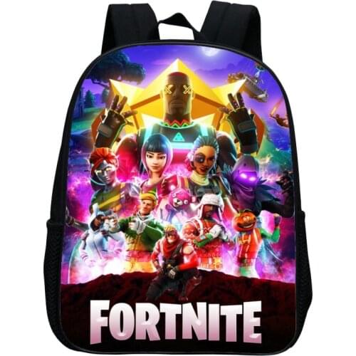 Game Character Fortnite School Bag Printed Fortress Night Kids Cartoon Schoolbag Battle Royale Backpack Travel Kids Student Bag
