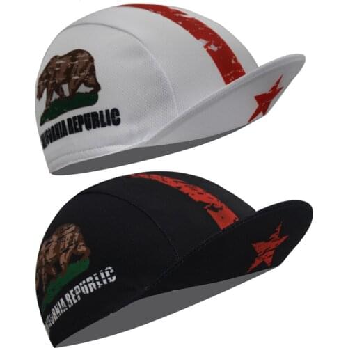 Republic of California Cycling Cap Men And Women Bike Wear Headdress Cycling Hat Caps Road Mountain Bike Race Headwear