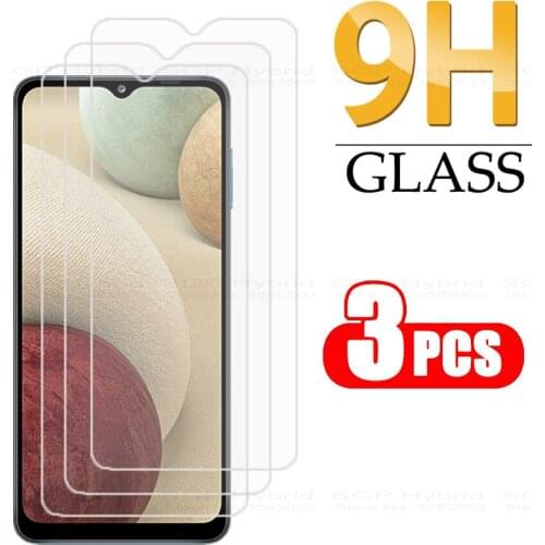 3pcs For samsung a12 Glasses Full Cover protective glass on For samsung galaxy a12 a 12 safty glas 6.5'' screen protector Film
