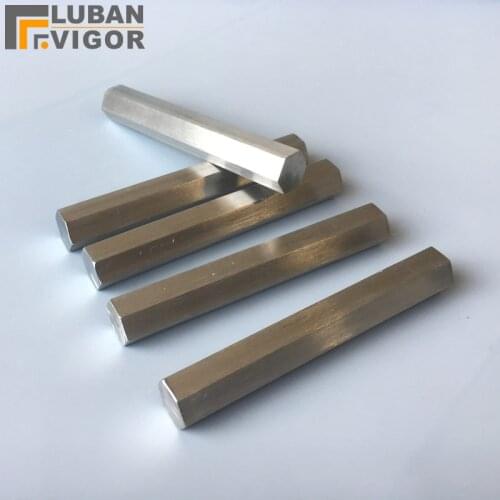 Customized LINK,S14, 100mm,5 pieces,Stainless steel 304 hexagonal bar/rod,Free cutting service,Factory outlets,Solid rod