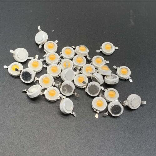 10-100Pcs LED COB Lamp Chip 1W 3W 3.2-3.6V Input 100-220LM Mini LED Bulb Diode SMD For DIY LED Floodlight Spotlight Downlight