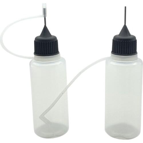 20pcs 20ml PE Empty Bottle Soft Plastic Dropper Bottles With Metal Needle Cap E liquid Bottle Free Shipping