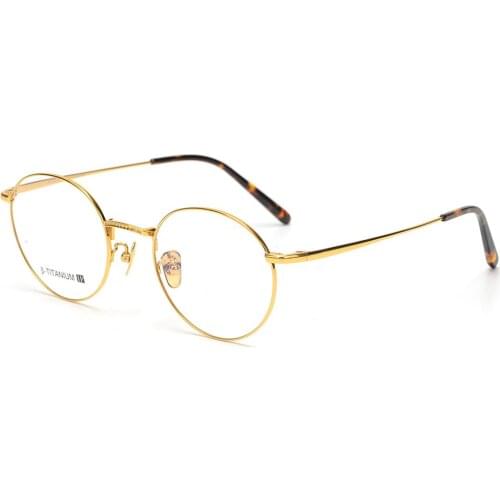 2021 Small Round Titanium Stylish Retro Glasses Women Eyewear Womens Eyeglass Frames Work From Home Eyeglasses Vintage Frame Men