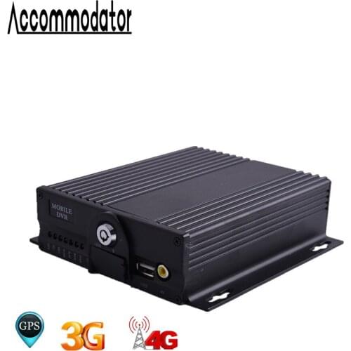 4Channel Dual SD Card Taxi Trailer Truck Vehicle Car School Bus AHD 1080P Mobile DVR built in GPS 3G 4G
