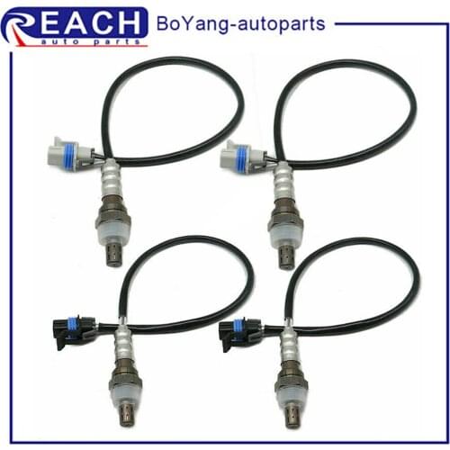 4pcs Lambda O2 Oxygen Sensor Upstream Front Downstream for Chevrolet Express 1500 2500 3500 GMC Savana Car Replacement 234-4651