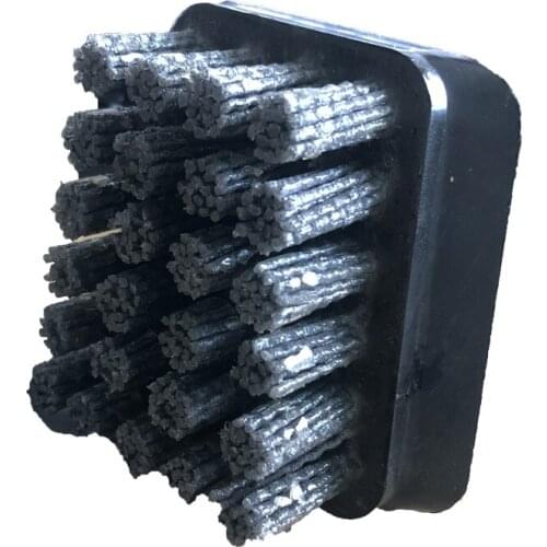 4 Inch Frankfurt Diamond Abrasive Nylon Antique Grinding Brush With Red Base With Glue For Polishing Granite Marble Stone