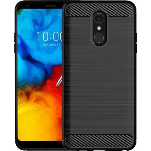 Shock Absorption Cover Soft TPU Anti Scratch Carbon Fiber Design Back Case for LG Stylus LG Stylo 4 LG Q Stylus LG Stylo 4 Plus
