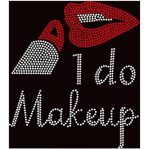 Free Shipping I do Makeup Lipstick Make up Rhinestone Transfer