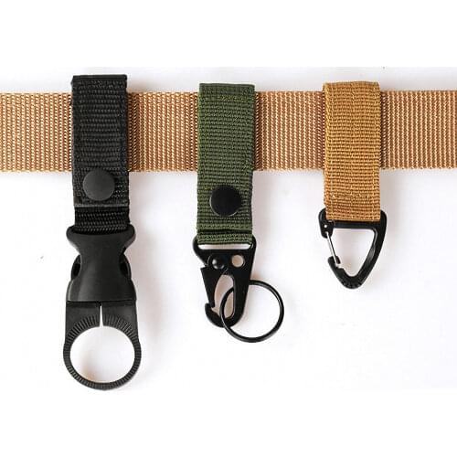 EDC Outdoor Carabiner Tactical Keychain Military Backpack Molle Clip Hook Sport Molle Buckle Camping Climbing Hiking Tool
