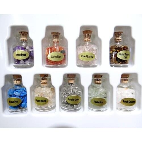 Natural stone tiger eye Turquoises Quartz Crystal aventurine gravel pendant for diy Jewelry making necklace Accessories10Pcs