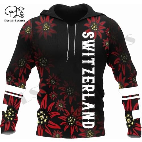 PLstar Cosmos 3DPrint Newest Switzerland Country Unique Men/Women Premium Hrajuku Casual Streetwear Hoodies/Zip/Sweatshirt W-11