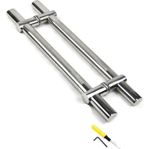 Stainless Steel Tempered Glass Door and Timber Doors Handle Handrail Hole Distance Adjustable Handle Pull Knob