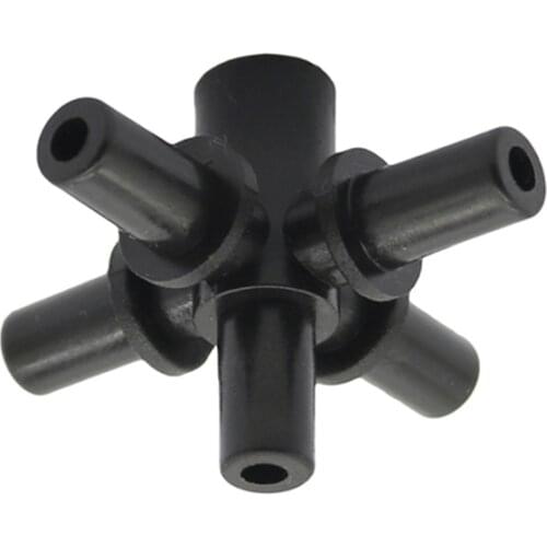 Garden Hose 5-way Splitter 6mm Interfaces Sprinkler Conector Agriculture Quick Coupling Water Adapter 200 Pcs