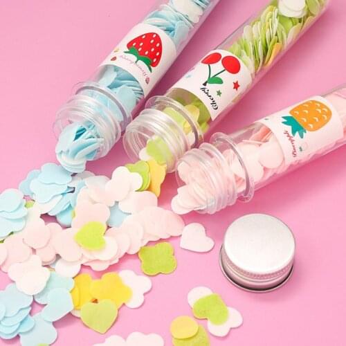 Outdoor Portable Body Washing Bath Confetti Dish Foaming Flower Paper Soap Slice Case For Travel Cleaning Color Random Hot Sales