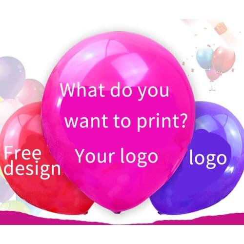 Custom Your Own Party balloons Personalized balloon Print Your Name Logo for Wedding birthday baby shower Advertising Balloons