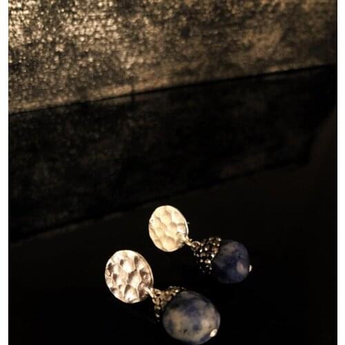 Dr Stone Natural Stone Women UNAKİT Stone Silver Plated Earrings RYL85 439800126