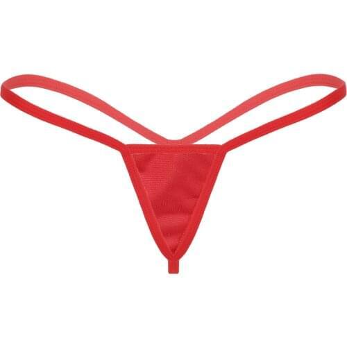 Womens Panties Sexy Erotic Low Waist G-string Micro Bikini Bottom Swimwear Sissy Mini Thongs T-back Panties Lingerie Underpants
