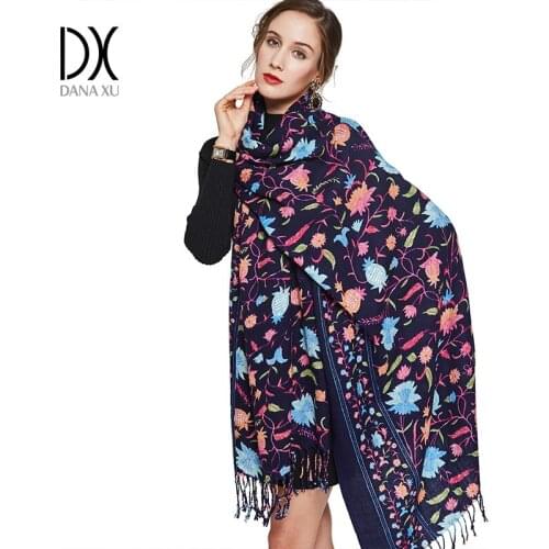 Winter Scarf Women Scarves Large Tartan Scarf Pashmina Warp Shawl Wool Checked Plaid Bandana Echarpe Poncho Muslim Hijab Bandana