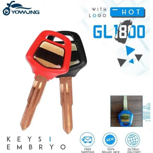 1 PCS Motorcycle Uncut Blade Blank keys embryo Accessories FOR HONDA GOLD WING 1800 GL1500 GL1800 HONDA Special GL~1800