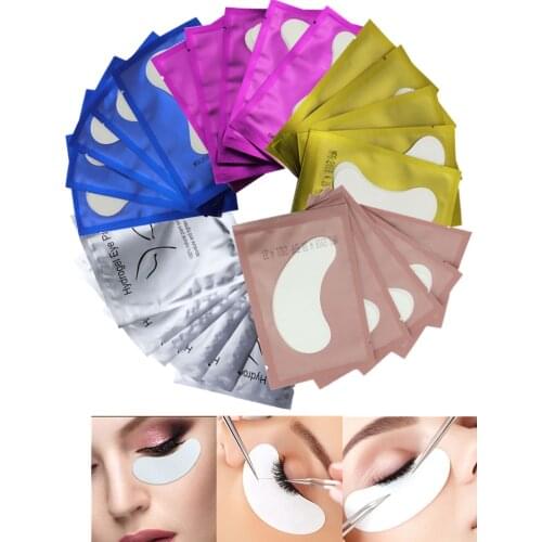 100 Pairs Eyepads for Eyelash Extension Lint Free Eye Patches Under Eye Pads Lash Eyelash Extension Patches Sticker Makeup Tools