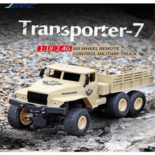 2019 RC military trucks racing Rc toy kids car gift New JJRC Q68 2.4G 1:18 Six Wheels RC Toy Car for Big Kids Military Toy