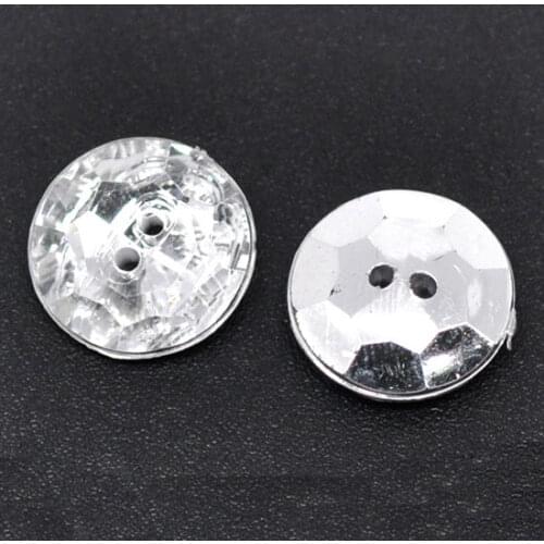 50Pcs Mixed Round Acrylic Sewing Buttons For Cloth Flatback Cabochon Scrapbooking Crafts Knopf Bouton Decor Diy Accessories