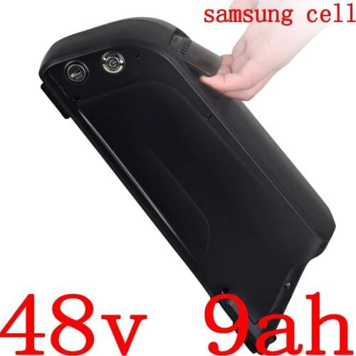 48V battery pack 48V 9AH Lithium battery 48V 6AH 12AH electric bike battery use samsung cell with 54.6V 2A charger free duty