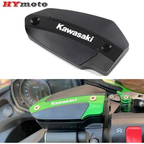 For KAWASAKI NINJA Z900 Z650 2017-2021 Z800 2013-2016 Motorcycle CNC Aluminum Front Brake Reservoir Fluid Tank Oil Cup Cover