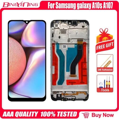 6.2 For Samsung Galaxy A10s Lcd Digitizer A107 / DS A107F A107FD A107M Display Touch Screen Digitizer Assembly With Frame