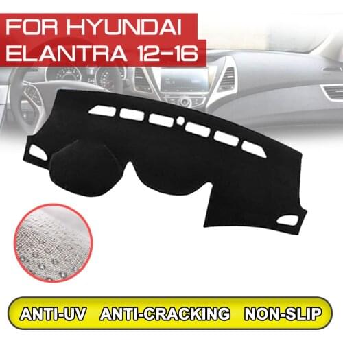 For Hyundai Elantra 2012 2013 2014 2015 2016 Car Dashboard Mat Anti-dirty Non-slip Dash Cover Mat UV Protection Shade