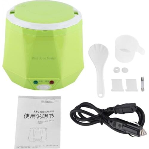 1.6L Electric Rice Cooker Insulation Heating Electric Lunch Box Portable Steamer Multifunction Automatic Food Container
