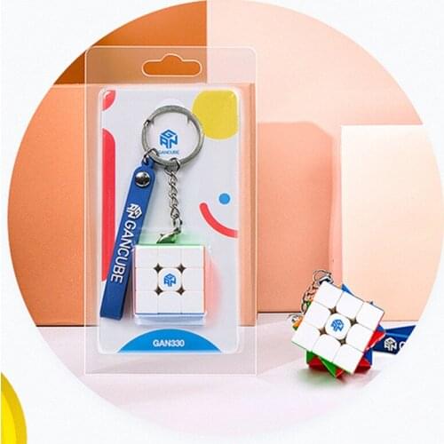 GAN 330 Keychain 3x3x3 Magic Cube Pocket Toy Speed Race Mini Cubo Magico Children Adult Puzzle Gift Smooth Stable Cubes gan