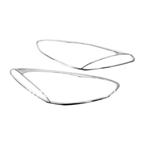 Car Styling Chrome Head Light Cover For Mazda 2 / Demio 2008-2012