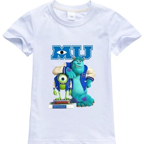 Monsters, Inc. Child T Shirt James P. Sullivan Printing Clothes Disney Anime Figures Clothing Boys Girls Toddler Tops Infant Tee
