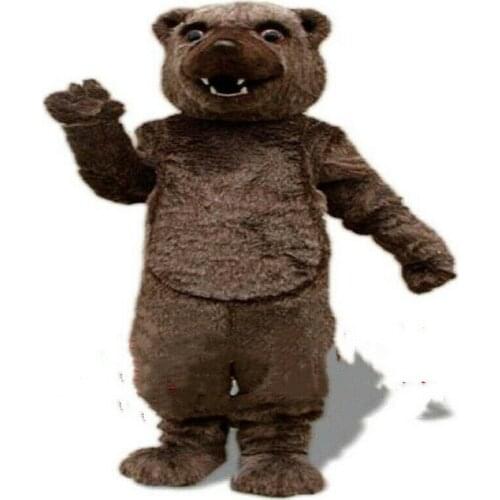 Adults Brown Bear Mascot Costume Cosplay Furry Suits Party Game Outfits Carnival Halloween Xmas Easter Ad Clothes