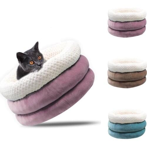 2019 Pet Dog Bed Detachable Puppy Cat House Star Paw Comfortable Pad Sofa Mat Plush Bed for Small Medium Large Dogs J50