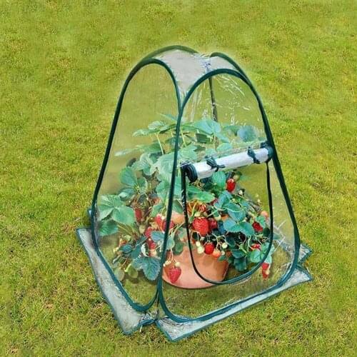 Mini Outdoor Grow Tent Grow Bag Grow House PVC Cover Plastic Garden Green Windows Openeing for Farm Garden