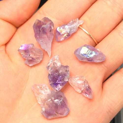 Natural fantasy amethyst stone small teeth, meditation to heal household decoration