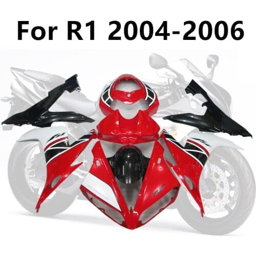 5 Colour Motorcycle Cowling For Yamaha YZF1000 R1 04 05 06 Full Fairing Kits Bodywork Kit YZF R1 2004 2005 2006 The front white