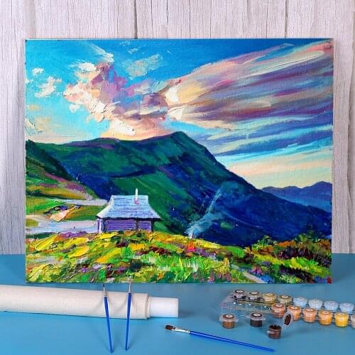 Landscape DIY Paint By Numbers Kit Oil Paints 40*50 Boards By Numbers Decorative Paintings Crafts For Handiwork