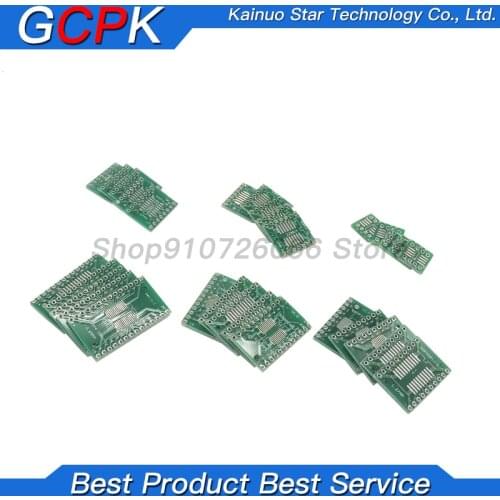 30PCS PCB Board Kit SMD Turn To DIP Adapter Converter Plate FQFP SOP8 SOP14 SOP16 SOP20 SOP28 QFP SOP 8 14 16 20 28 GCPK