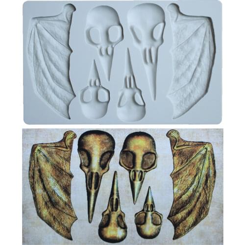 Birds & Bats Silicone Mold Fondant Mould Cake Decorating Tools Chocolate Gumpaste Molds, Sugarcraft, Kitchen Gadget