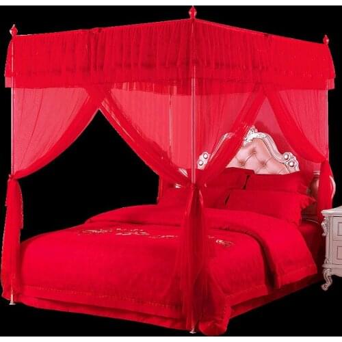 Luxury Chinese Brand mosquito net mosquito bar Repellent bed curtain with frame Wedding romantic mosquito net bed linings set